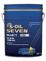 Масло моторное S-OIL 7 BLUE #7 CI-4/SL 10W40 (20 л)